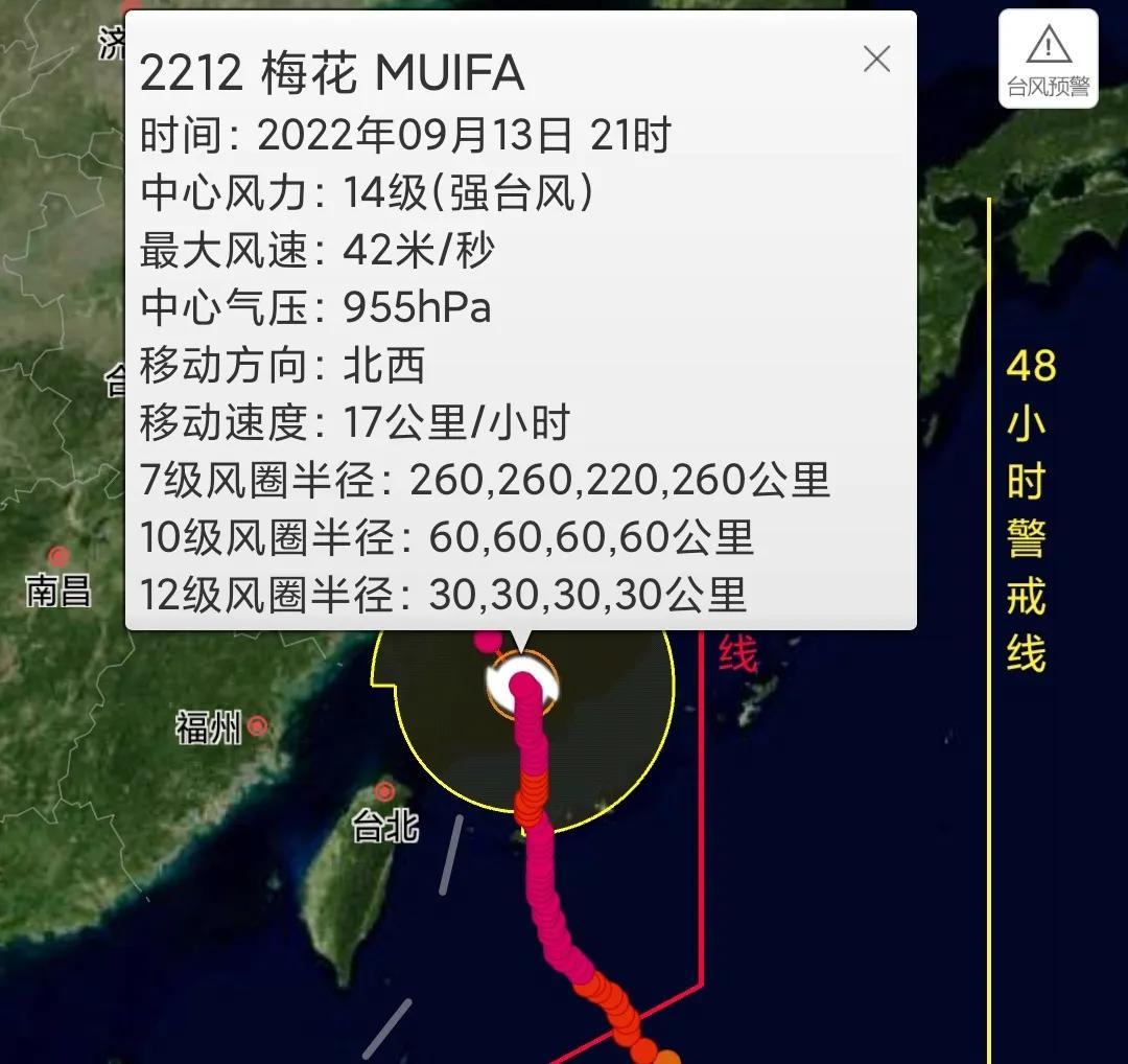 臺(tái)風(fēng)梅花最新消息